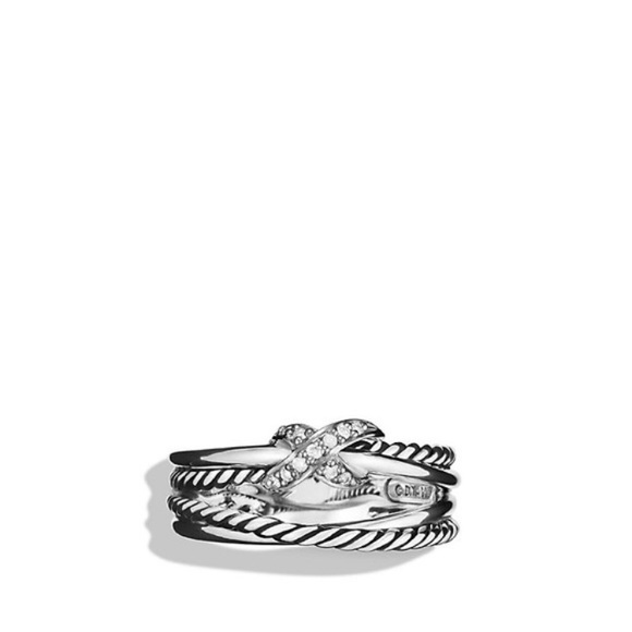 David Yurman Jewelry - David Yurman Diamond Crossover Ring